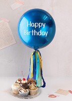 6 Pack Bollos Surtidos Magnolias con Globo Esfera ''Happy Birthday''