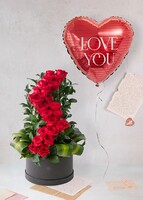 Imagen preview para Amor Infinito con Globo "Love You" - 1