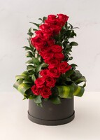 Imagen preview para Amor infinito con 24 rosas en caja - 1