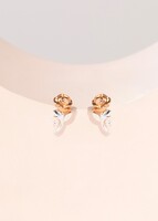 Imagen preview para Aretes Rosa La Bella y Bestia Disney - 1