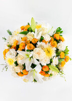 Imagen preview para Arreglo de Casablancas y Margaritas con Mini Foto - 5