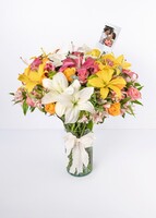 Imagen preview para Arreglo de Combinación de Lilys con Mini Foto - 1