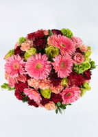 Imagen preview para Arreglo de Gerberas Rosa y Claveles - 3