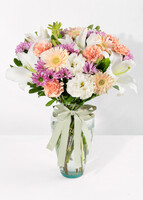 Imagen preview para Arreglo de Gerberas y Margaritas Lila - 1