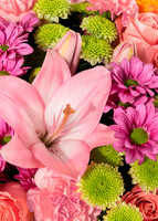 Imagen preview para Arreglo de Lilys Rosas y Margaritas con Mini Foto - 4