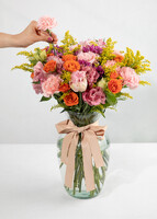 Imagen preview para Arreglo de Lisianthus Rosa y Margaritas - 4
