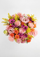 Imagen preview para Arreglo de Lisianthus Rosa y Margaritas con Mini Foto - 2