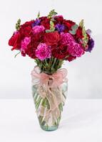 Imagen preview para Arreglo de Lisianthus y Claveles Morados - 1