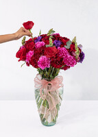 Imagen preview para Arreglo de Lisianthus y Claveles Morados - 3