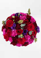 Imagen preview para Arreglo de Lisianthus y Claveles Morados - 2