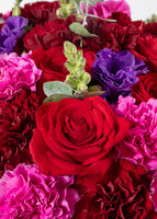 Imagen preview para Arreglo de Lisianthus y Claveles Morados con Mini Foto - 3