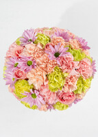 Imagen preview para Arreglo de Margaritas Lila y Claveles Rosa - 2