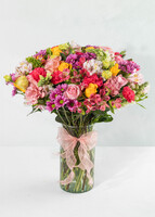 Imagen preview para Atardecer Arreglo de Rosas Amarillas y Lisianthus - 1