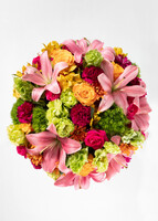 Imagen preview para Brindis con Rosas Naranjas y Lilis Rosas - 3