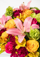 Imagen preview para Brindis con Rosas Naranjas y Lilis Rosas - 4