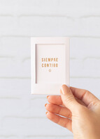 Imagen preview para Arreglo de Rosas Naranja y Lilys Rosas con Mini Foto - 2