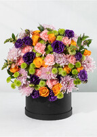 Imagen preview para Arreglo de Rosas Naranjas y Lisianthus - 1