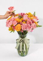 Imagen preview para Arreglo de Rosas Naranjas y Rosas - 3