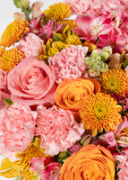 Imagen preview para Arreglo de Rosas Naranjas y Rosas con Mini Foto - 3