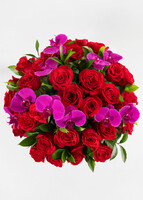 Imagen preview para Instante Arreglo de Rosas Rojas y Orquídeas - 3