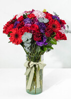 Imagen preview para Arreglo de Rosas Rojas y Gerberas - 1