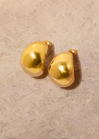 Imagen preview para Bold Chunky Golden Hoops Malandra - 1