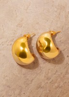 Imagen preview para Bold Chunky Golden Hoops Malandra - 2