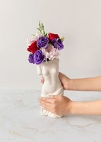 Imagen preview para Base Venus con Lisianthus Morado y  Roxanne - 2