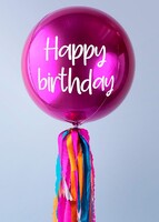 Imagen preview para Brownies Florence con Globo Esfera Magenta - 2