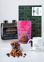Imagen preview para Caja Personalizada Etiqueta con Duo Pack Auténtico Corajillo, Mix Dulce y Taza "Merry Christmas" - 1