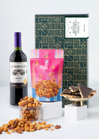 Imagen preview para Caja Personalizada Etiqueta con Merlot, Mix Salado y Toffee - 1