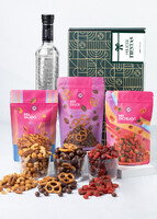 Imagen preview para Caja Personalizada  Etiqueta con Tequila Dobel  y Botanas EF - 1