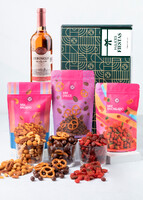 Imagen preview para Caja Personalizada  Etiqueta con Vino Beringer y Botanas EF - 1