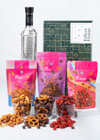 Imagen preview para Canasta Felices Fiestas con Maestro Dobel y Botanas - 1