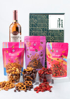 Canasta Regalo Especial  con Vino Beringer y Botanas