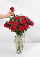 Imagen preview para Clásico Amor con 12 Rosas Rojas - 2