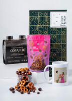 Imagen preview para Corajillo con Taza y Bolsa Mix Dulce EF Felices Fiestas - 1