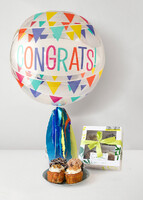 Imagen preview para Globo Burbuja "Congrats" con Muffins La Divinata - 1