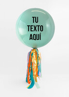 Imagen preview para Globo Esfera Menta Personalizado - 1
