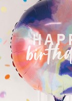 Imagen preview para Globo "Happy Birthday" Rosa - 2