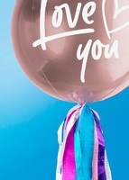 Imagen preview para Globo Orbz Rosa Love You - 2