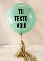 Imagen preview para Globo Esfera Menta Personalizado - 1