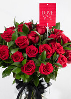 Imagen preview para Kit 24 Rosas Rojas con Globo y Polaroid - 2