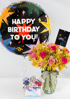 Imagen preview para Kit Cumpleaños Flor, Kit Mascarillas, Globo y Polaroid - 1