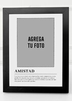 Imagen preview para Marco Amistad Chico en Negro - 4