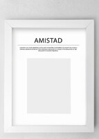 Imagen preview para Marco Amistad Grande Blanco - 4