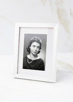 Foto Personalizada Condolencias en Marco Blanco