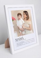 Imagen preview para Marco "Definición de Mamá" Grande en Blanco - 3