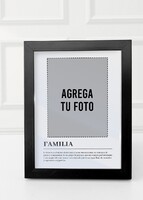 Imagen preview para Marco Familia Chico en Negro - 4