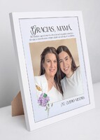 Imagen preview para Marco "Gracias Mamá" Grande en Blanco - 3